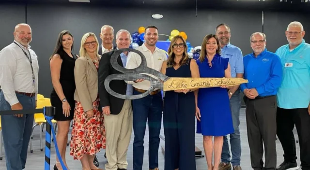 Proud to celebrate the official ribbon cutting of the new Fruitland Park Elementary School—an exciting milestone for Lake County Schools. Helmed by a vision to elevate academic excellence, the $40 million campus opening this fall introduces an innovative learning environment centered on science and engineering. 

Honored to stand alongside Superintendent Diane Kornegay, Mayor Chris Cheshire, and community leaders as this new chapter takes shape. Its opening reflects our collective commitment to fostering bright futures through spaces designed to inspire discovery, collaboration, and growth.

#schenkelshultz #fruitlandparkelementary #lakecountyschools #ribboncutting