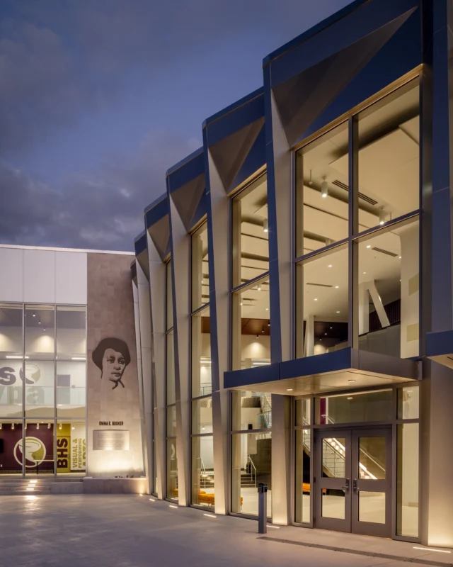 Honored to present our design vision and methodology behind Booker Visual and Performing Arts Center at the FEFPA Summer Conference currently underway in Boca Raton.

Awarded First Place in the Special Facilities category at FEFPA’s Winter Conference, Booker VPA exemplifies innovative educational design. Thoughtfully crafted to elevate the student experience, the center stands as both a cultural anchor and a creative catalyst within Sarasota. Extending beyond traditional classroom walls, it invites the broader community into a shared environment that honors legacy, celebrates artistic expression, and inspires lifelong learning.

We are grateful for this recognition and the opportunity to contribute to the evolving dialogue on educational design alongside our peers, planners, and educators throughout Florida.

Photography: Andres Marin
@_amphoto 

#FEFPA #conference #schenkelshultz #educational #design #speaker