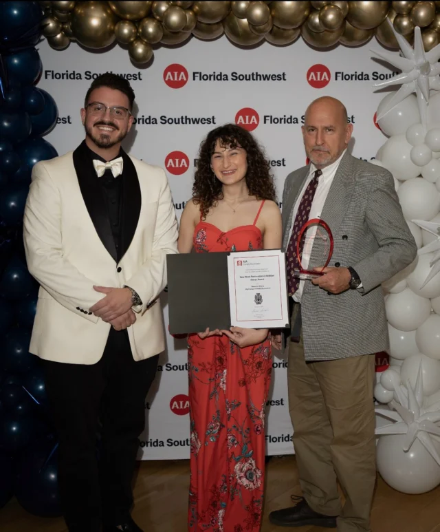 We celebrate receiving the Honor Award in the New Work Restoration & Addition category at the AIA Florida Southwest Design Awards, a recognition that affirms our work as cultural stewardship—preserving history, elevating craft, and creating new stages for community life.
 
The 54,400 sq. ft. renovation of Booker High School’s Visual and Performing Arts Center honors Emma E. Booker, whose vision established Sarasota’s first Black school and set a legacy of resilience and opportunity. Inspired by the performative qualities of a gemstone, the reimagined design reveals the original auditorium through a two-story faceted curtainwall, honoring its history while opening views to its future.
 
The expansion introduces a studio theater, green room, costume shop, adaptable lobby spaces, and a black box theater equipped with color-changing LEDs, advanced acoustics, and precision projection to support evolving creativity. Purpose-built and adaptable, the renewed center now hosts more than 30 performances annually, strengthening Sarasota’s arts ecosystem and empowering students to carry forward Booker’s legacy with artistry, courage, and lasting impact.
 
This achievement reflects the extraordinary talent and dedication of our team and project partners. Our sincere thanks to:
 
General Contractor: Core Construction
Structural Engineer: Bennett & Pless, Inc.
MEP Engineer: Engineering Matrix, Inc.
Civil Engineer: Infrastructure Solution Services
Landscape Architect: David W. Johnston Associates, Inc.
Theatre Consultant: Martin Vinik Planning for the Arts, LLC
Acoustical Consultant: Siebein Associates, Inc.
Photography: Andres Marin Photography
Specifications: Specs Plus Inc.
Reprographics: Benchmark Blueprinting, Inc.
 
Together, we transformed this cultural jewel into a space that inspires performance, strengthens community, and supports the creative journeys ahead.

#schenkelshultz #architecture #design #cultural #community #theater #aiaflsw #designawards #honoraward #bookervpa