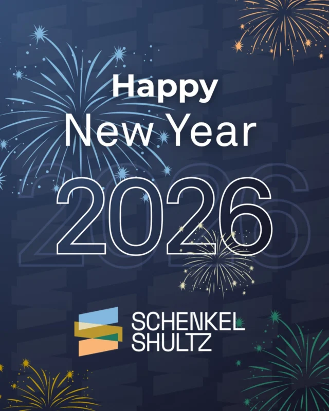 Happy New Year from all of us at Schenkel Shultz! As we reflect on the meaningful connections we made in 2025, we’re excited to continue our journey of creating inspiring spaces together.

Our office reopens tomorrow, ready to embrace the opportunities of 2026!