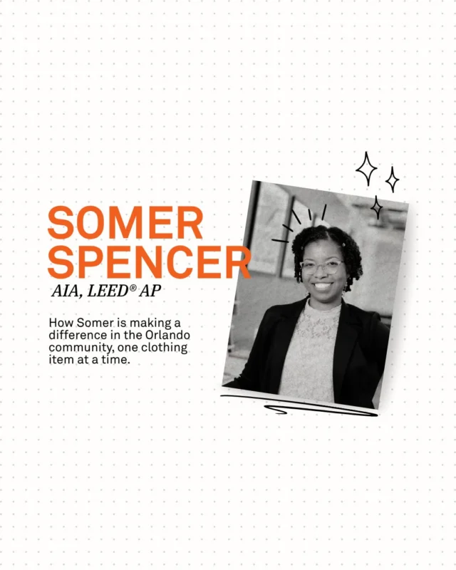✨ Employee Highlight ✨Meet Somer Spencer, AIA, LEED AP, Principal at Schenkel Shultz, whose passion for design is matched by her commitment to serving our community.As a dedicated member of CREW Orlando and its Unite Committee, Somer leads the CREW Closet initiative, a community clothing drive providing gently used professional and school-appropriate clothing for children and families living at the City of Kissimmee's Haven on Vine, a transitional and affordable housing community.At Schenkel Shultz, we believe in extending our impact beyond the spaces we create. We are grateful for the opportunity to support this meaningful @creworl initiative! ⭐✨