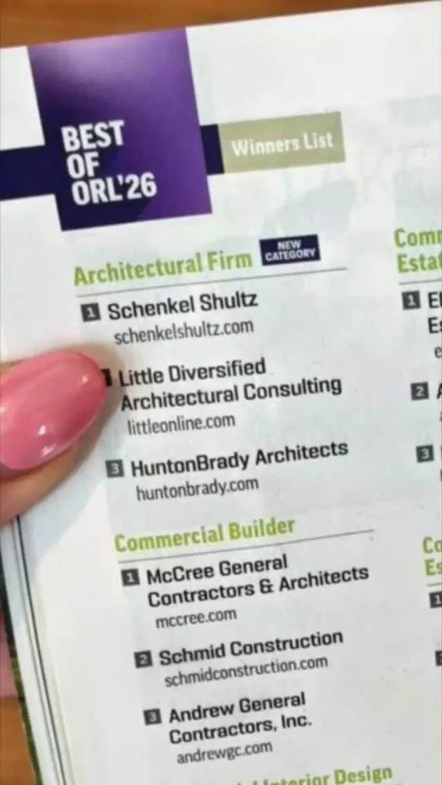 We are honored to be named Orlando's #1 Architectural Firm by @OrlandoMag readers in the 2026 Best of Orlando Awards.🌟🏆This honor reflects the trust of our clients, the vision of our partners and the dedication of our team, whose passion for thoughtful design shapes every project we undertake.We are grateful for the recognition and the opportunity to create spaces that strengthen and instill lasting impact in the communities we serve!